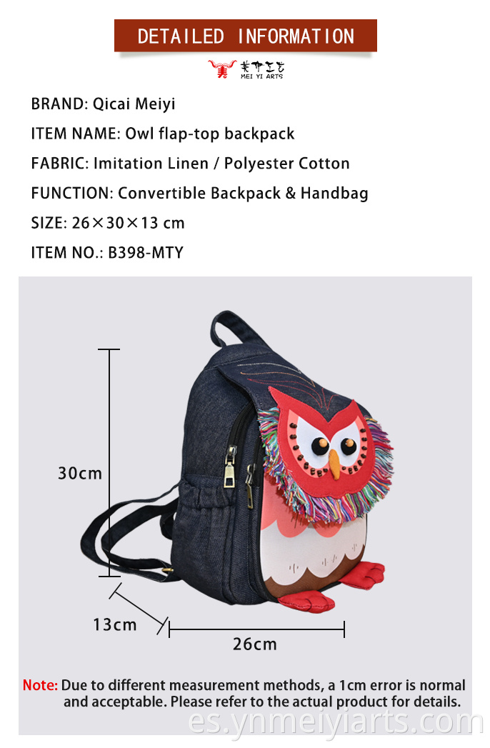 Owl backpacks